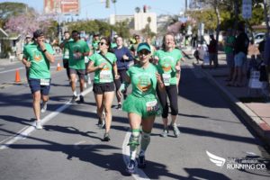 Intero Digital team on st. patty's day run