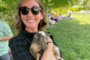 Goat yoga at Intero Digital