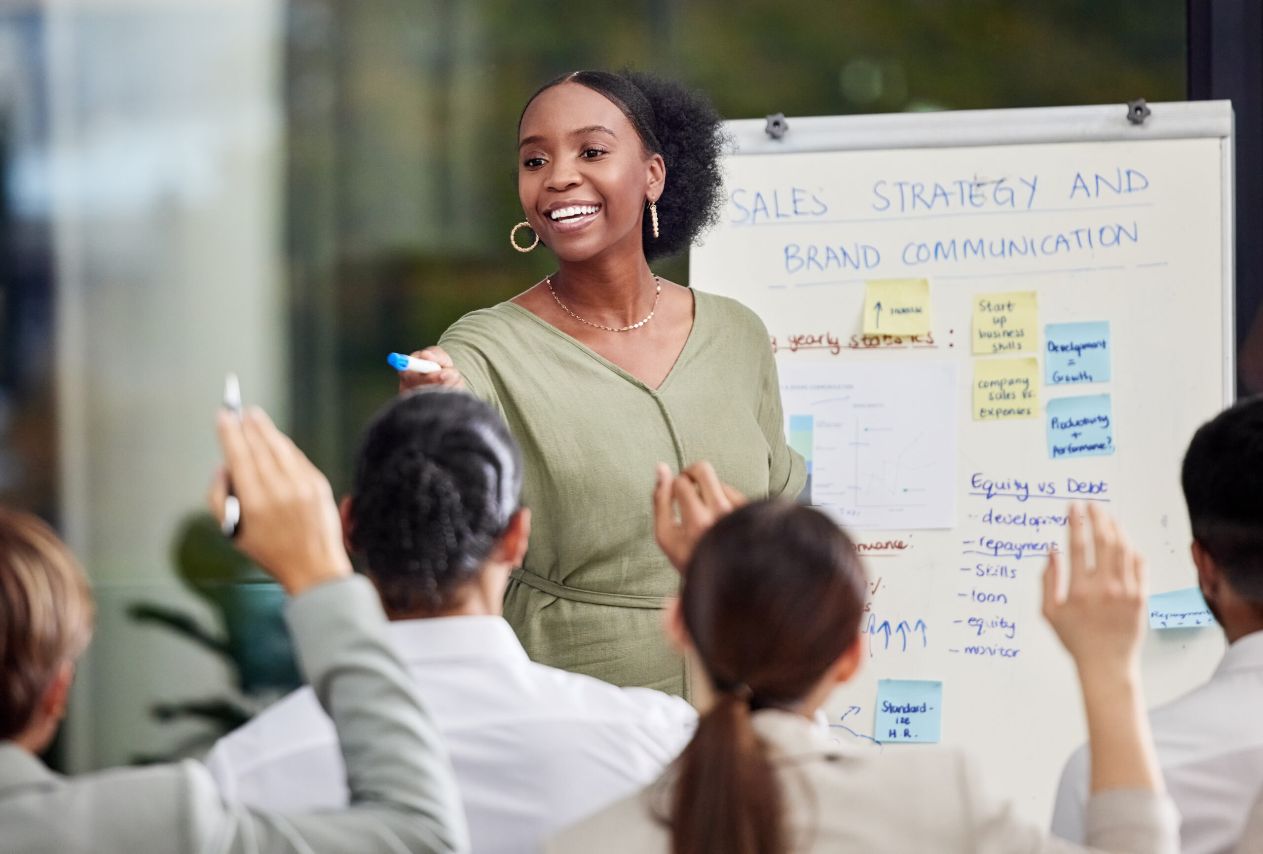 thought leader giving a presentation