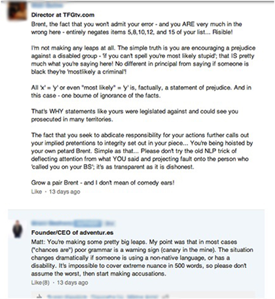Troll response