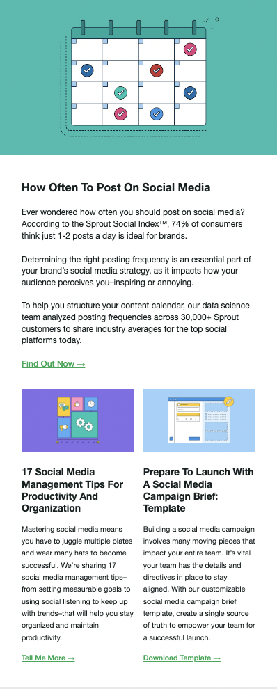 sprout social newsletter