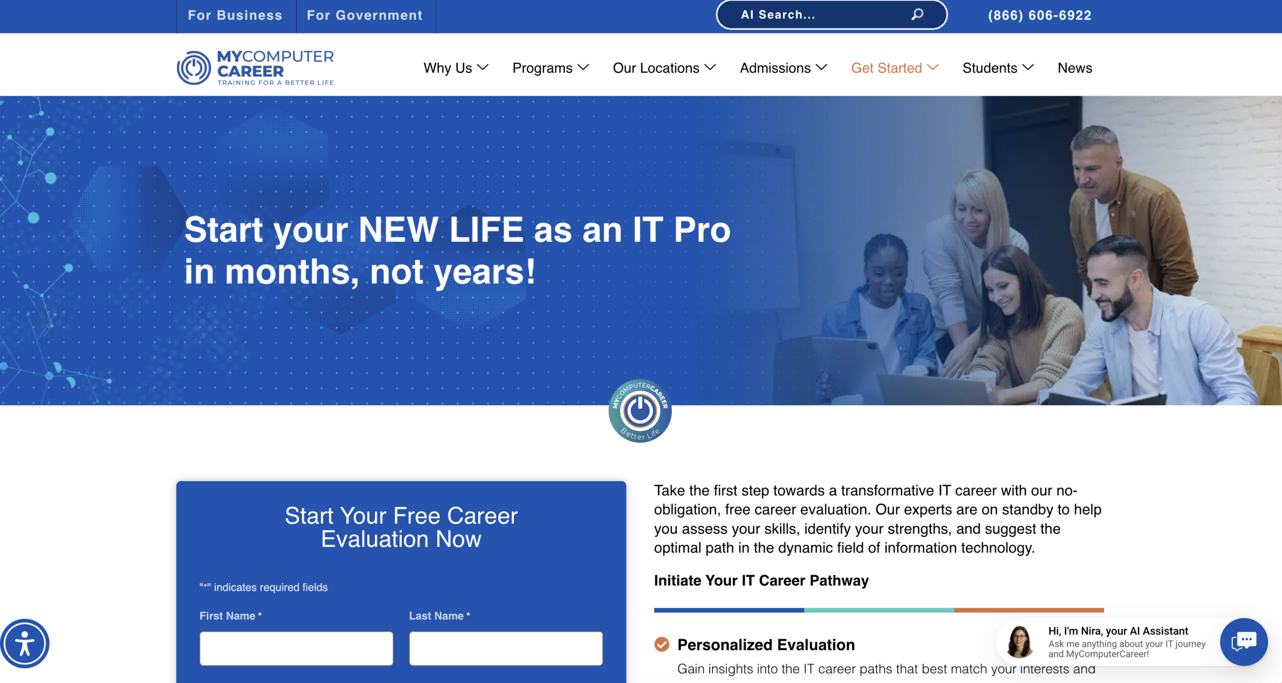 MyComputerCareer site
