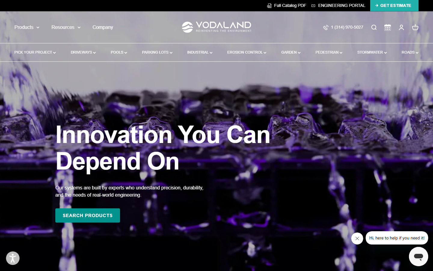 Vodaland website